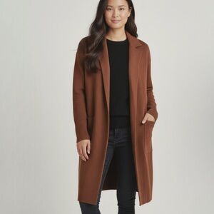 J. Crew Ella open-front long sweater-blazer